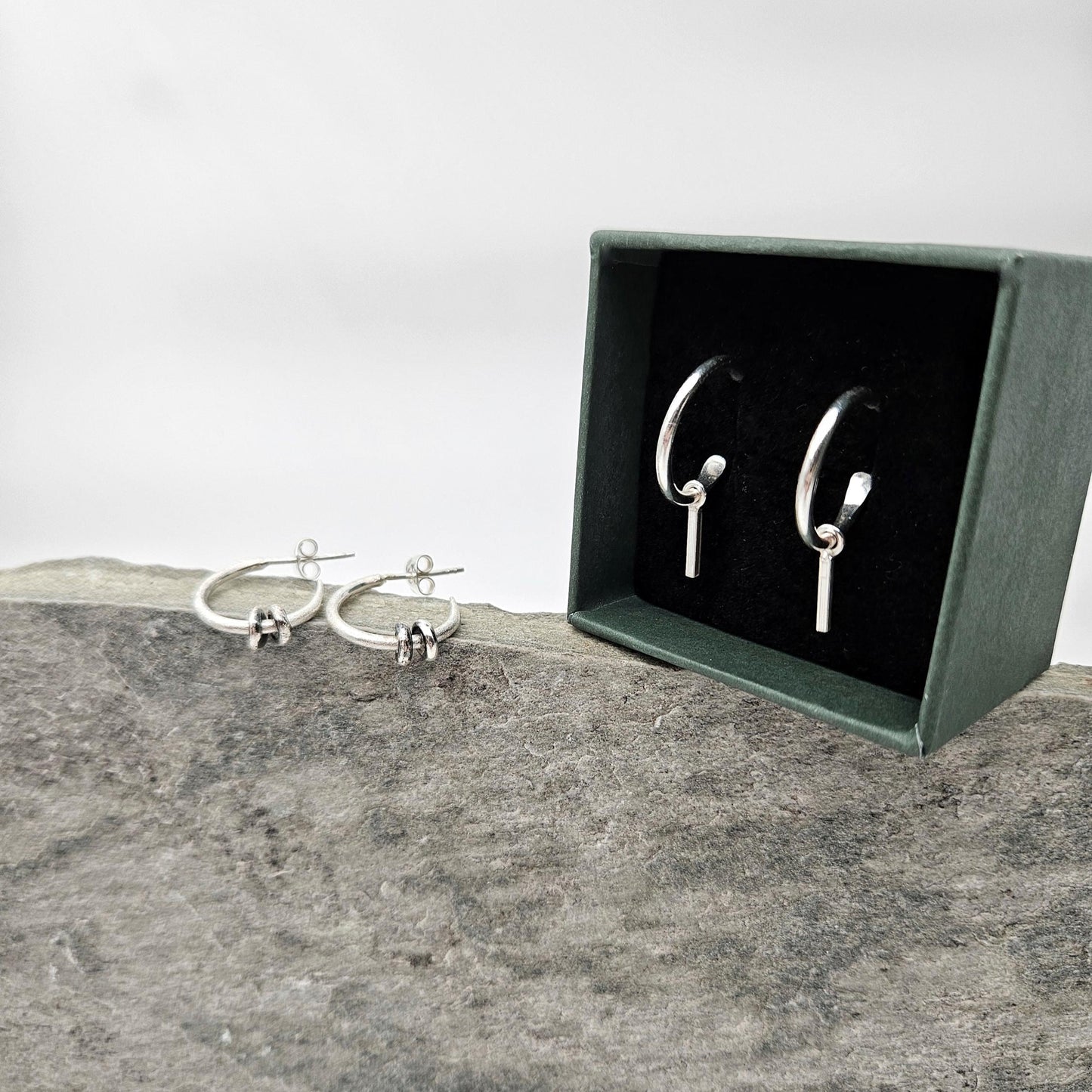 Smi sølv øreringer